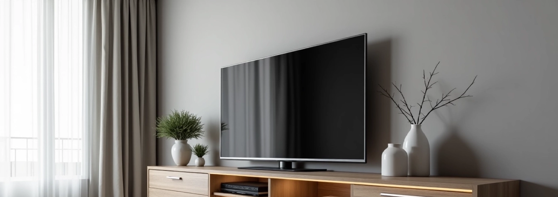 Meuble TV suspendu fonctionnel