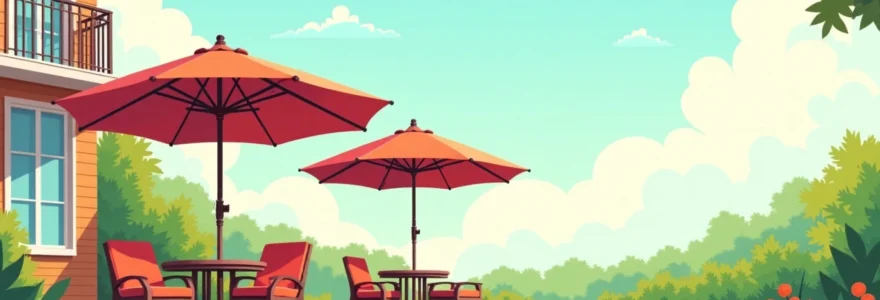 Parasol déporté