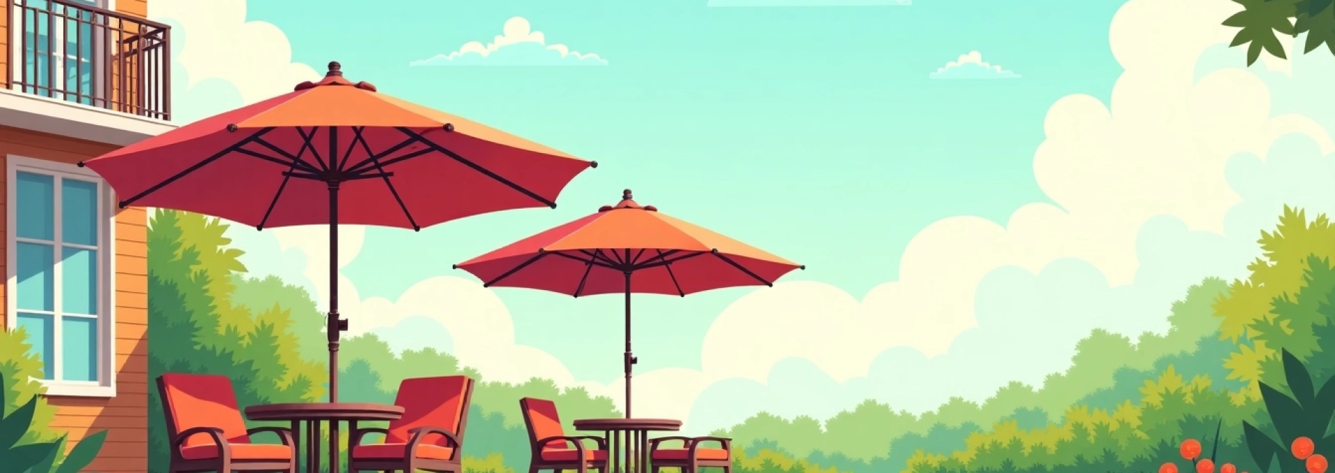 Parasol déporté