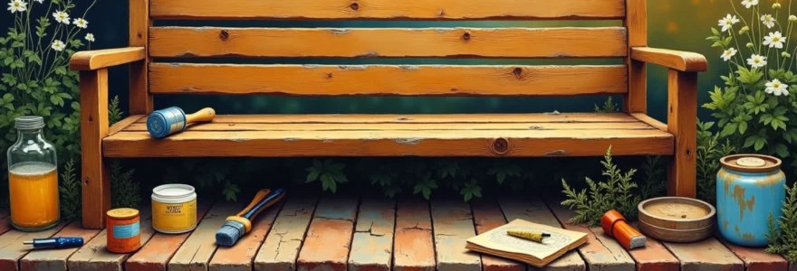 Entretenir un banc en bois
